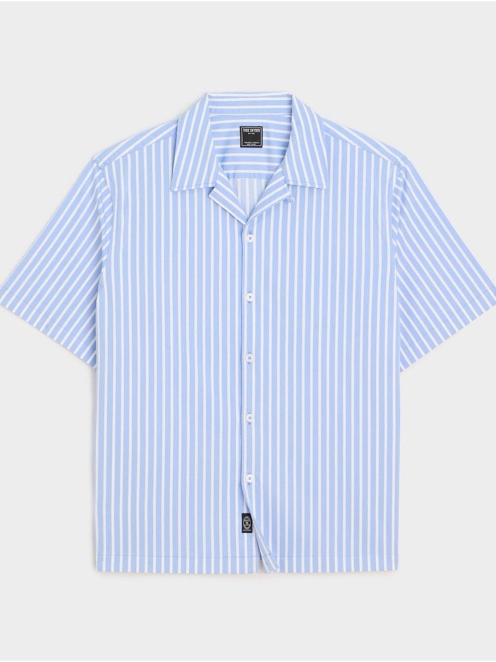 Todd Snyder cropped boxy Short-Sleeve Shirt